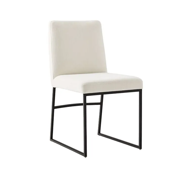Стул дизайнерский мягкий Range Black на металлокаркасе