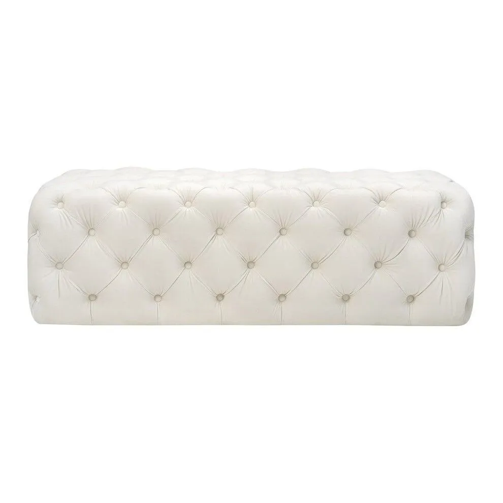 Банкетка в стиле лофт Kaylee Velvet Cream