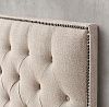 Купить Кровать двуспальная с мягким изголовьем Adler Panel Diamond-Tufted Fabric по цене 97 000  руб.