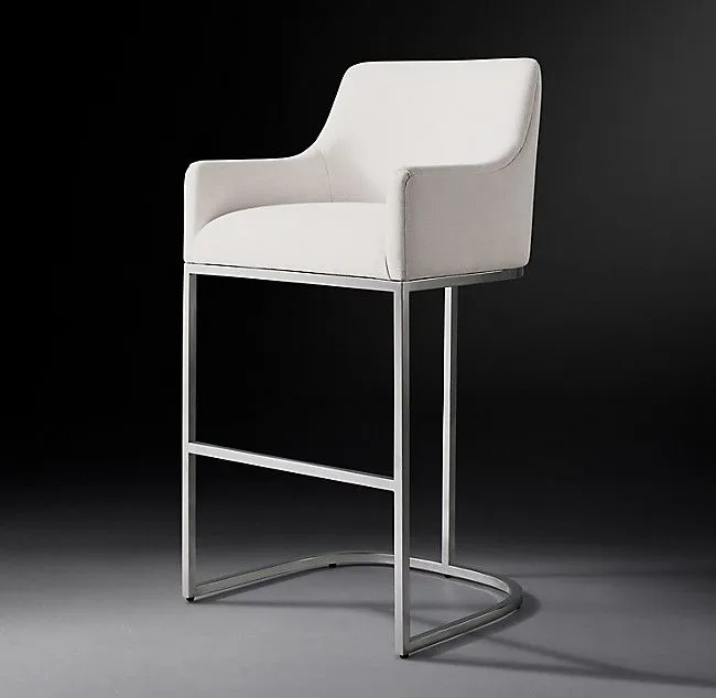 Купить Барный стул Emery Curved-Back Track Polished по цене 50 000  руб.