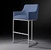 Купить Барный стул Emery Curved-Back Track Polished по цене 50 000  руб.