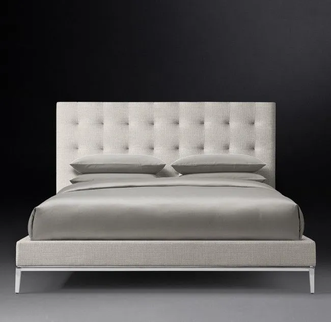 Купить Кровать двуспальная с изголовьем Italia Panel Box-Tufted по цене 155 800  руб.