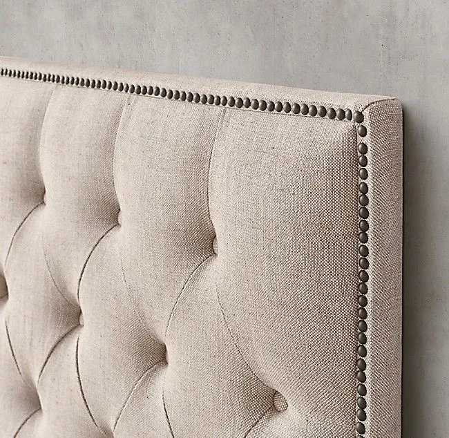 Купить Кровать двуспальная с мягким изголовьем Adler Diamond-Tufted по цене 101 900  руб.