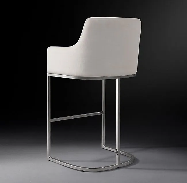 Купить Барный стул Emery Curved-Back Track Polished по цене 50 000  руб.