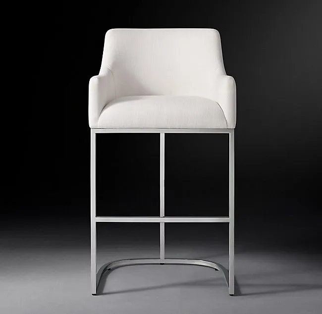Купить Барный стул Emery Curved-Back Track Polished по цене 50 000  руб.